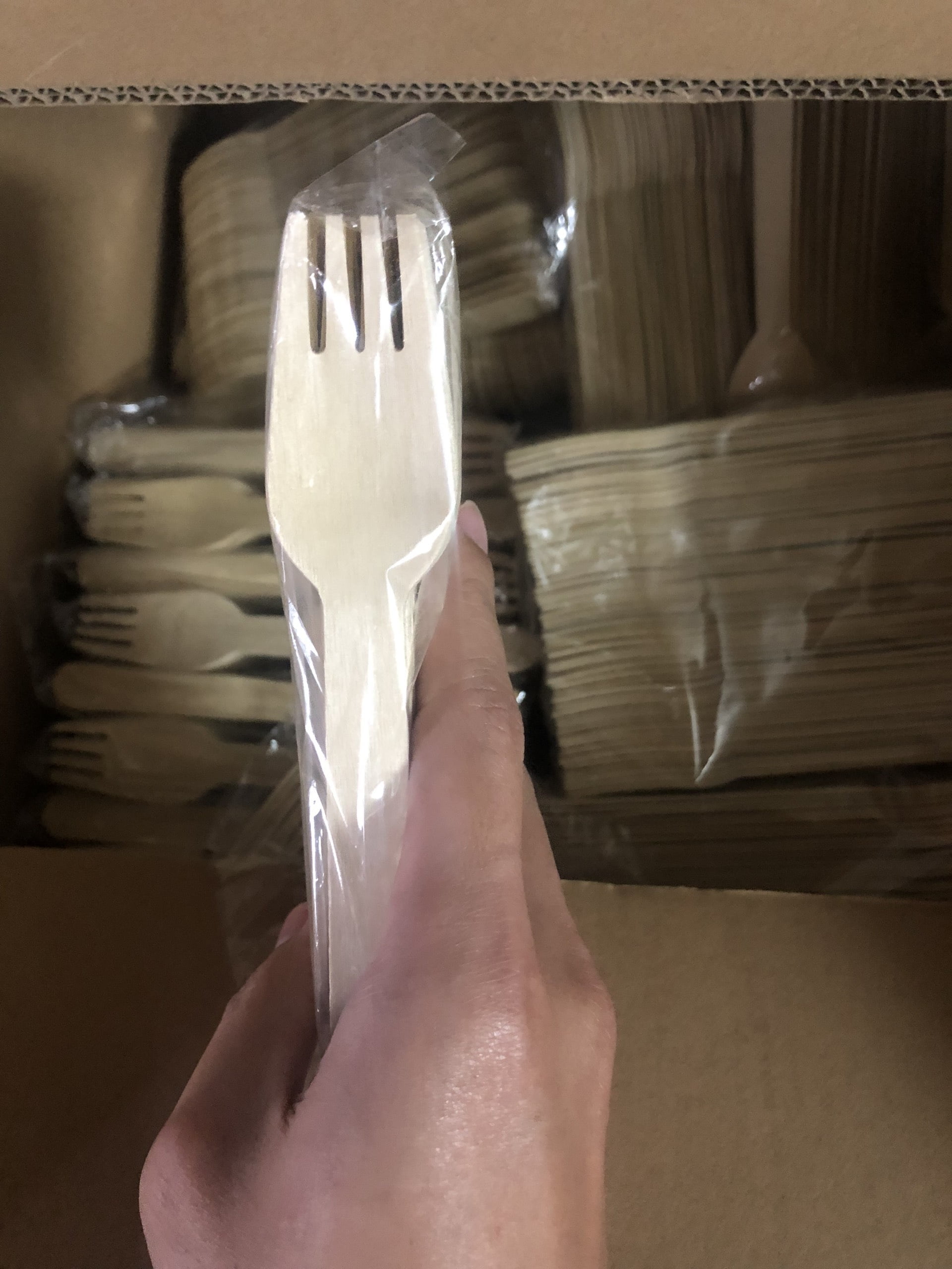 Dĩa gỗ dùng 1 lần - 16cm - Ảnh 4