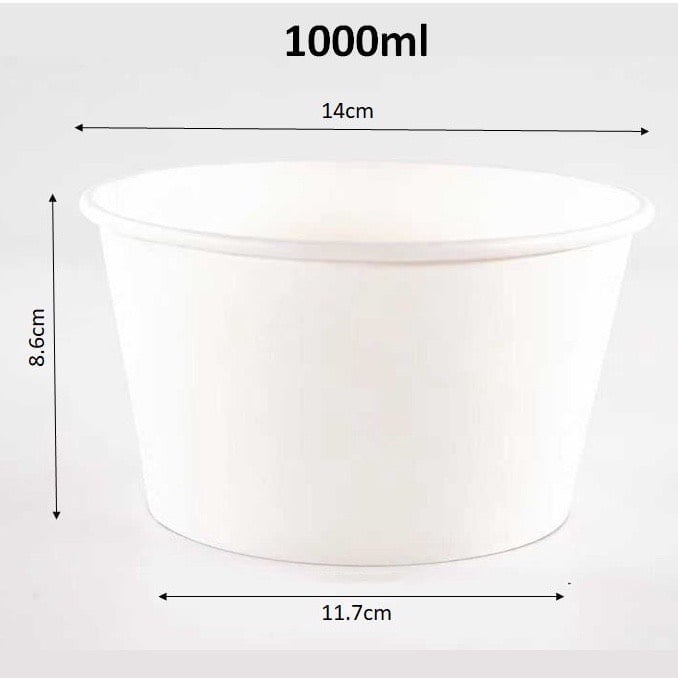 Bát, tô giấy trắng dùng 1 lần - Ảnh 8