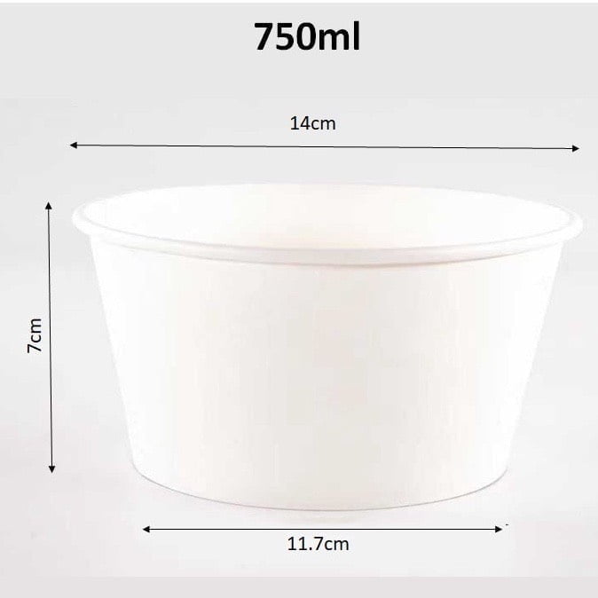 Bát, tô giấy trắng dùng 1 lần - Ảnh 7