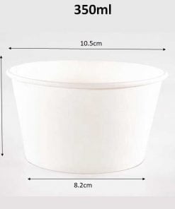 Bát, tô giấy trắng dùng 1 lần - Ảnh 5