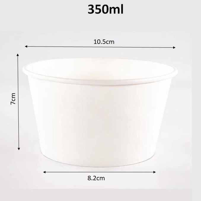 Bát, tô giấy trắng dùng 1 lần - Ảnh 5