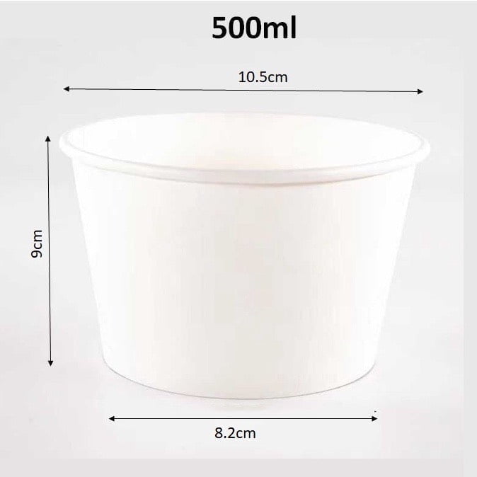 Bát, tô giấy trắng dùng 1 lần - Ảnh 6