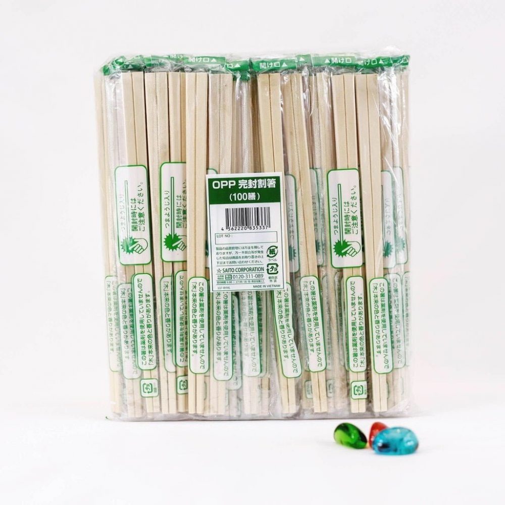 Đũa gỗ tách dùng 1 lần 200mm - Ảnh 3