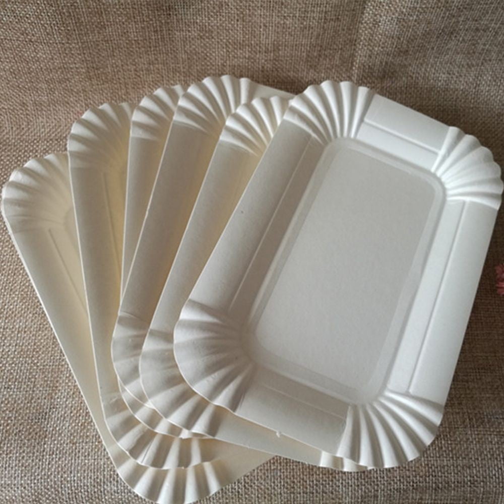 Đĩa, dĩa giấy chữ nhật dùng 1 lần - Ảnh 4