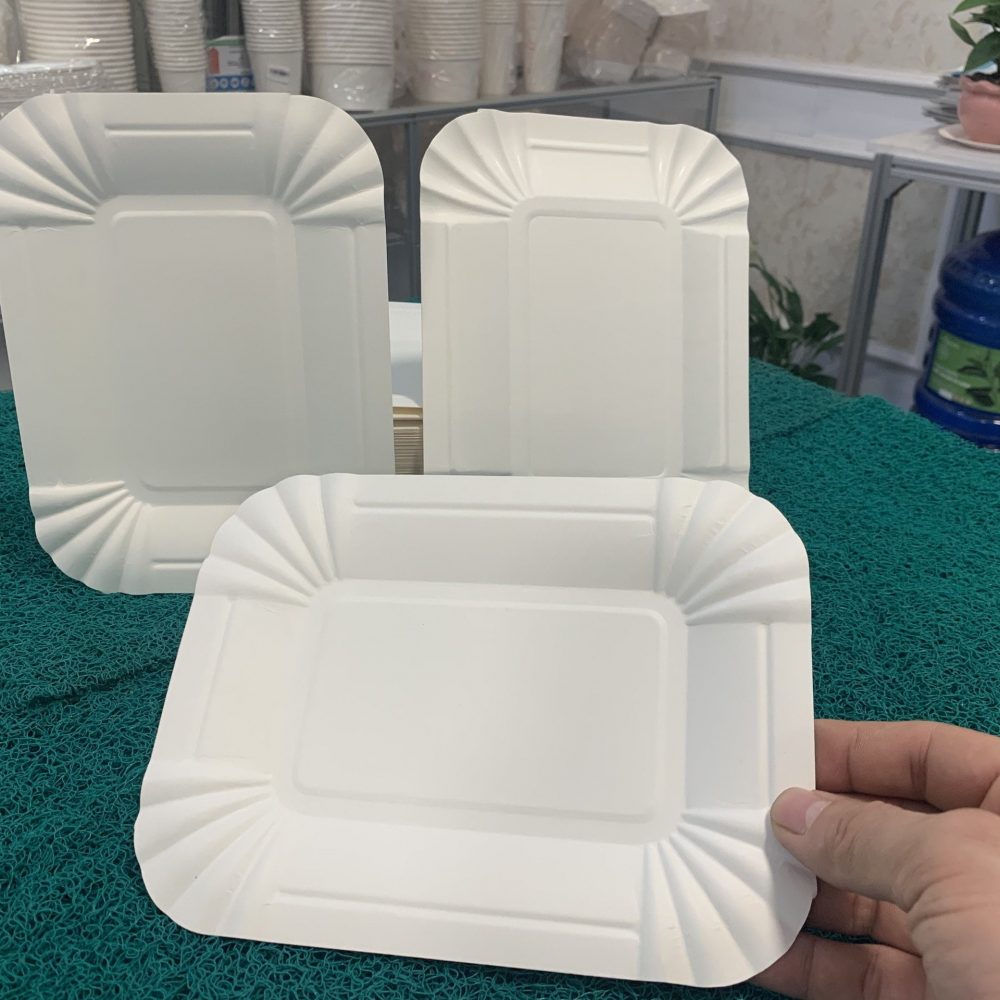 Đĩa, dĩa giấy chữ nhật dùng 1 lần - Ảnh 3