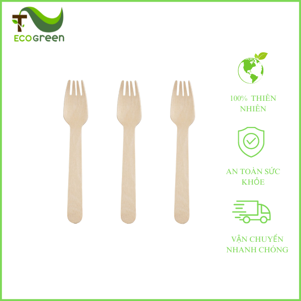 Dĩa gỗ dùng 1 lần 16cm