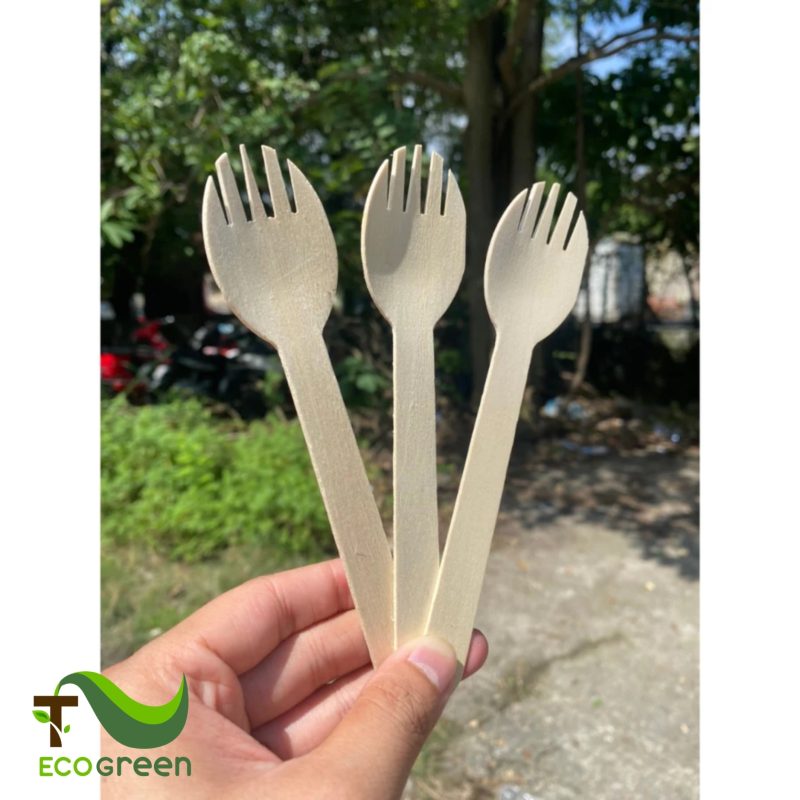 Nĩa gỗ tròn 16cm 