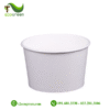 Bát (tô) giấy trắng dùng 1 lần có nắp PP 500ml (16oz)