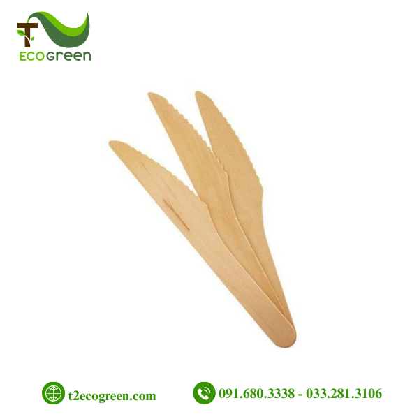 Alternative view of Dao gỗ dùng 1 lần - 22cm