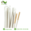 Ống hút giấy dùng 1 lần - nâu kraft phi 6 có màng bọc