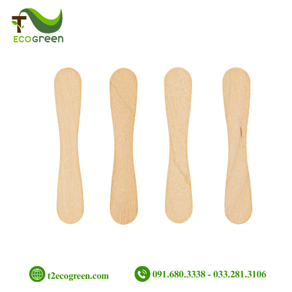 Alternative view of Thìa (muỗng) gỗ dùng 1 lần - magnum 9.4cm