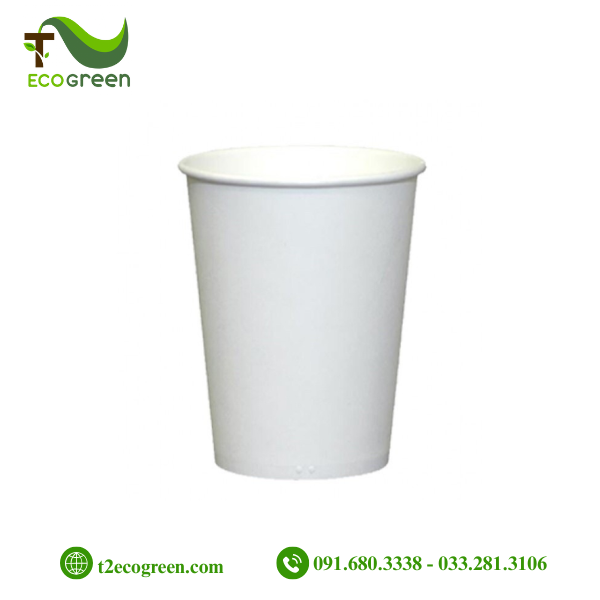 Cốc (ly) giấy trắng dùng 1 lần 270ml (9oz)