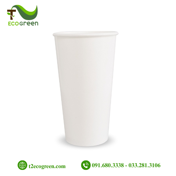 Cốc (ly) giấy trắng dùng 1 lần 650ml (22oz)
