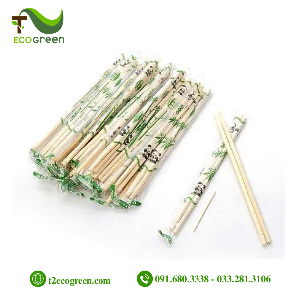 Đũa tách gỗ bọc OPP có tăm dùng 1 lần