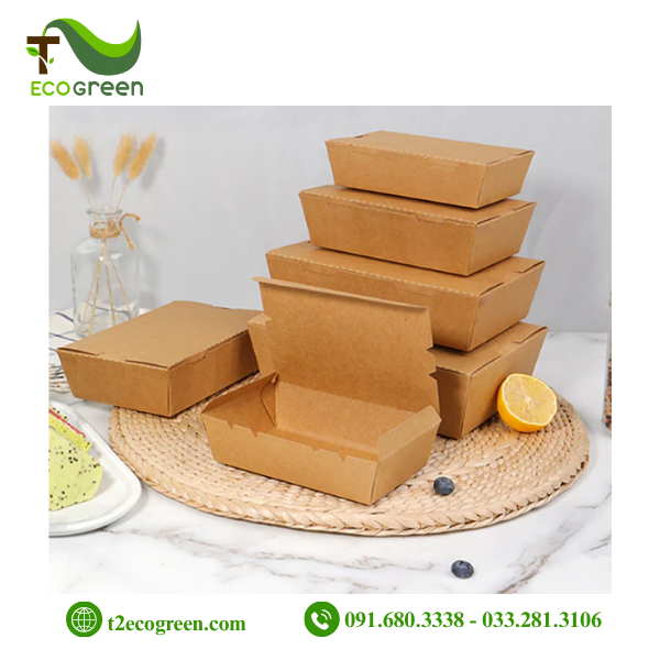 Alternative view of Hộp chữ nhật dáng B nắp gài không cửa sổ 700ml