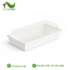Hộp chữ nhật trắng có nắp đựng bánh E1985