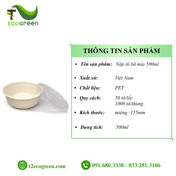 Năp tô bã mía 500ml - Ảnh 3